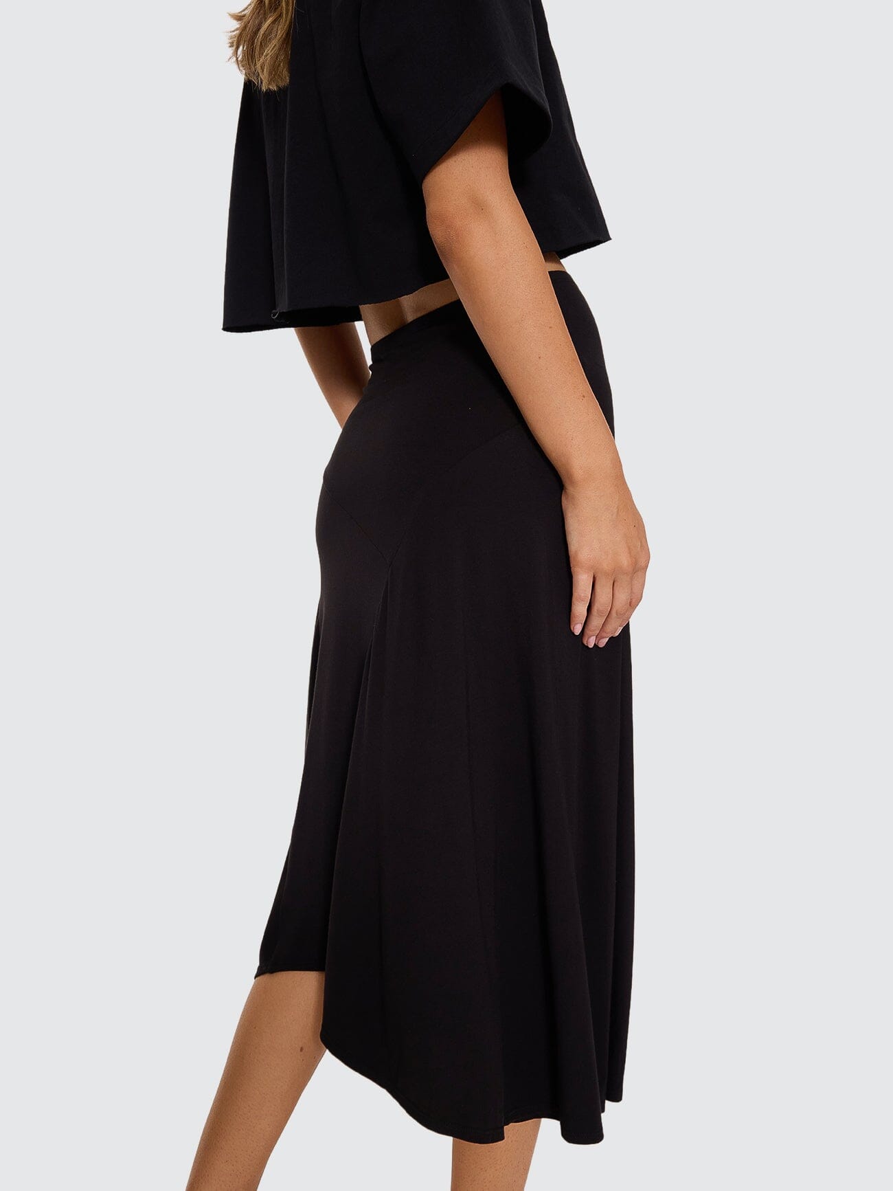 Sienna Midi Skirt - Black