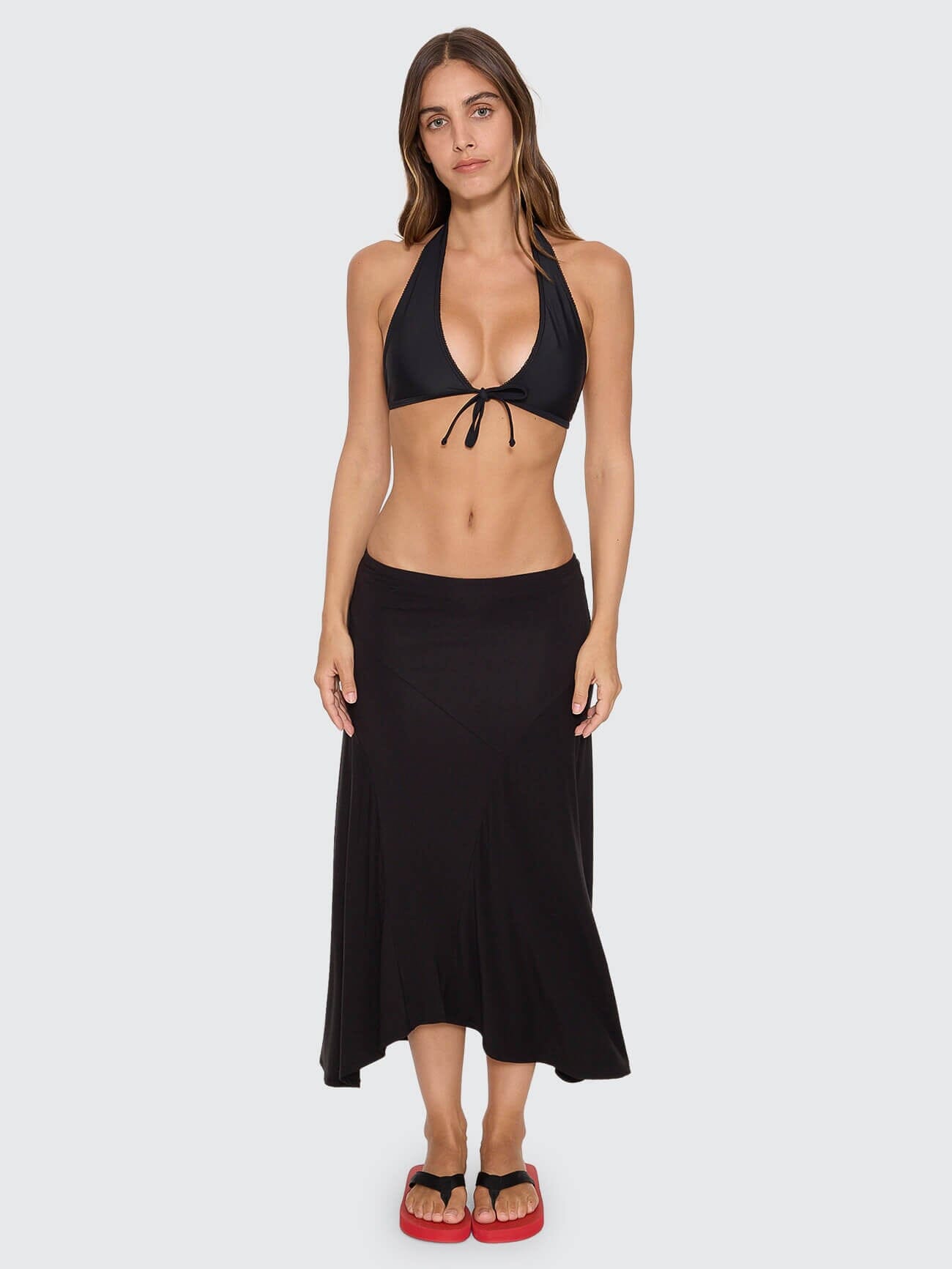 Sienna Midi Skirt - Black 4