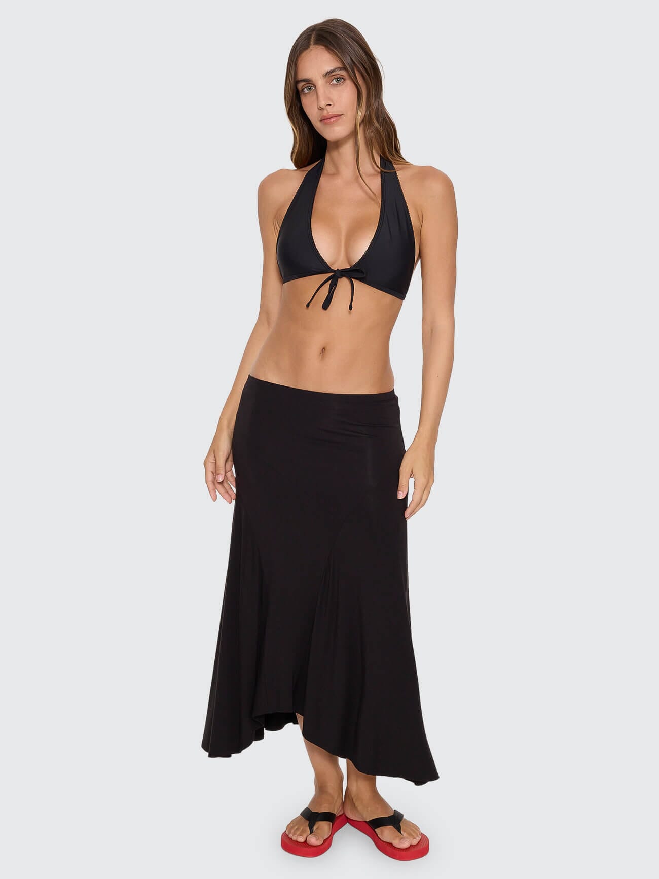 Sienna Midi Skirt - Black 4