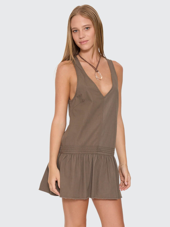 Avery Mini Dress - Olive 4