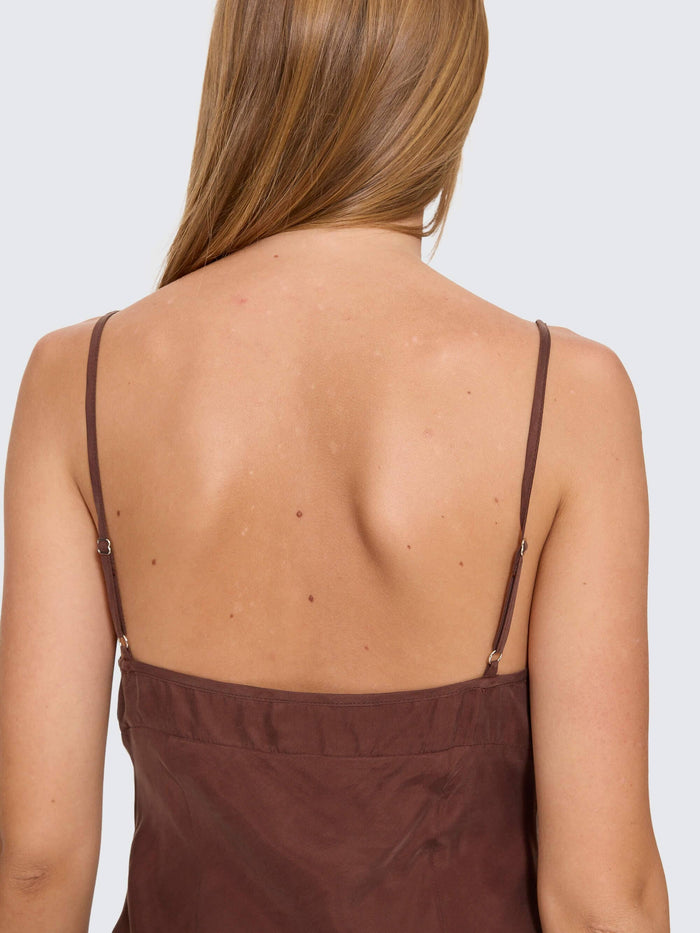 Elio Bias Mini Dress - Cocoa 4