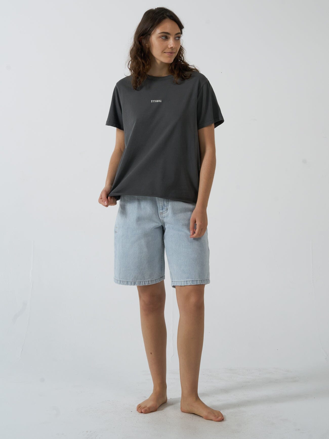 Minimal Thrills Relaxed Tee - Merch Black