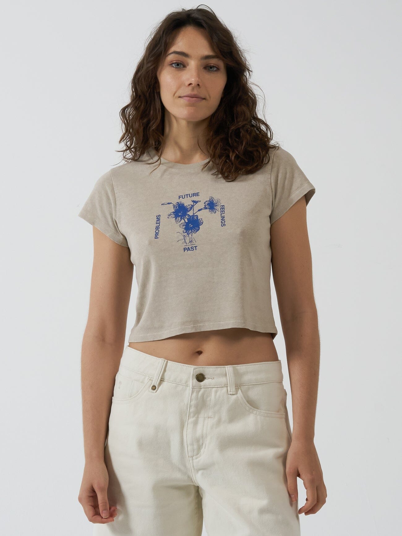Future Problems Hemp Mini Tee - Smokey Taupe