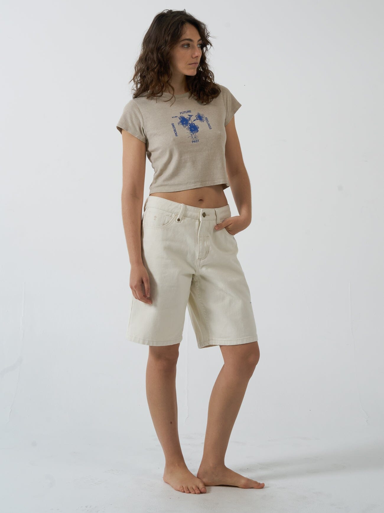 Future Problems Hemp Mini Tee - Smokey Taupe
