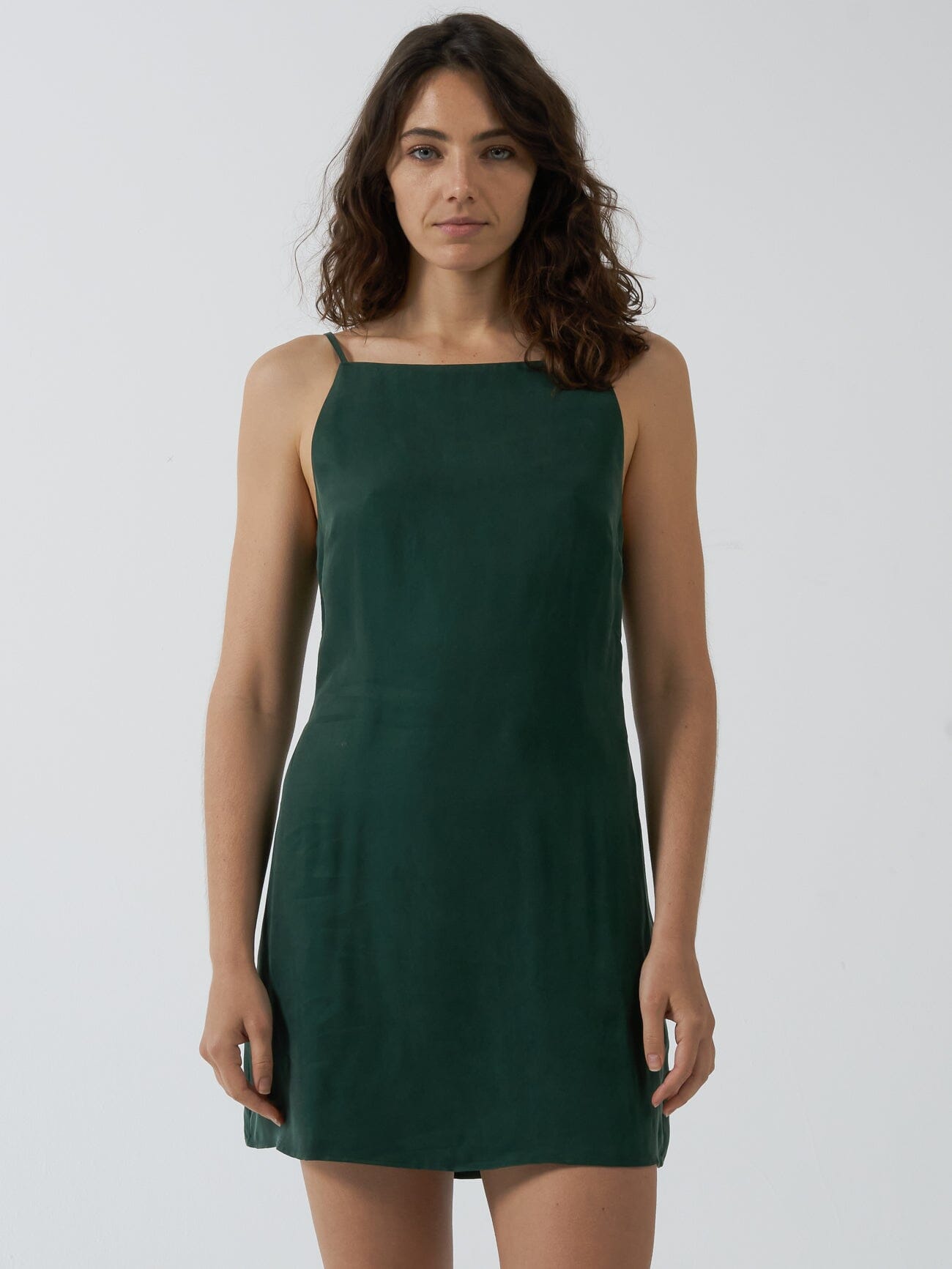 Manhatten Mini Dress - Deep Emerald
