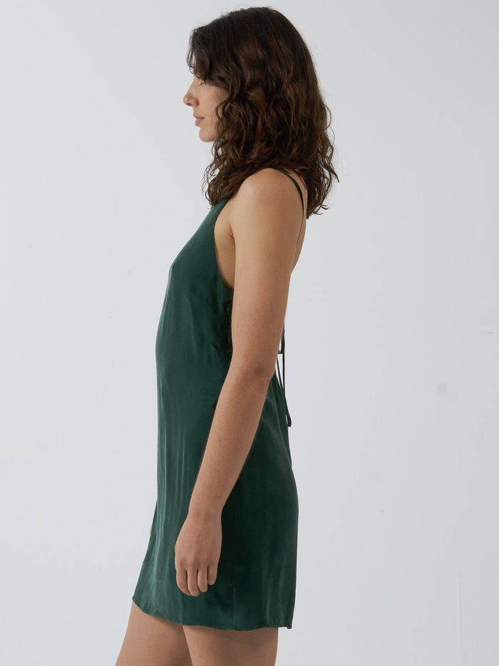 Manhatten Mini Dress - Deep Emerald