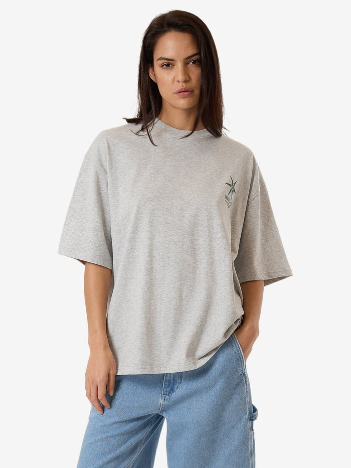 Female model wearing our Thrills standing against a plain studio background.
