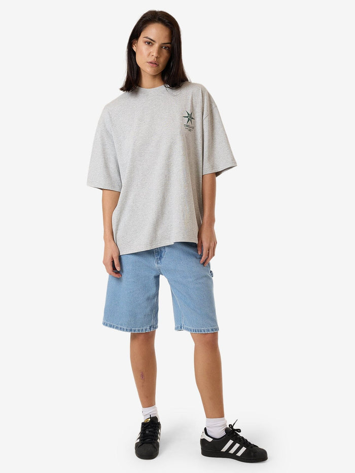Infinite Stars Oversized Tee - Snow Marle 4
