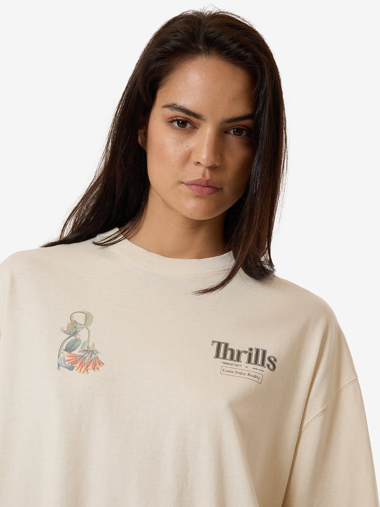 Corsage Oversized Tee - Heritage White 4