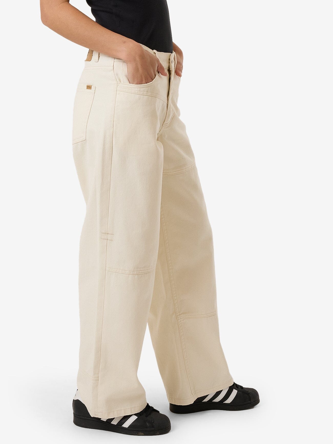 Billie Low Panelled Jean - Heritage White 4
