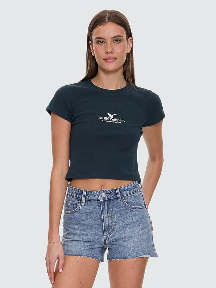 Haven For The Reckless Mini Tee - Jasper Green 4