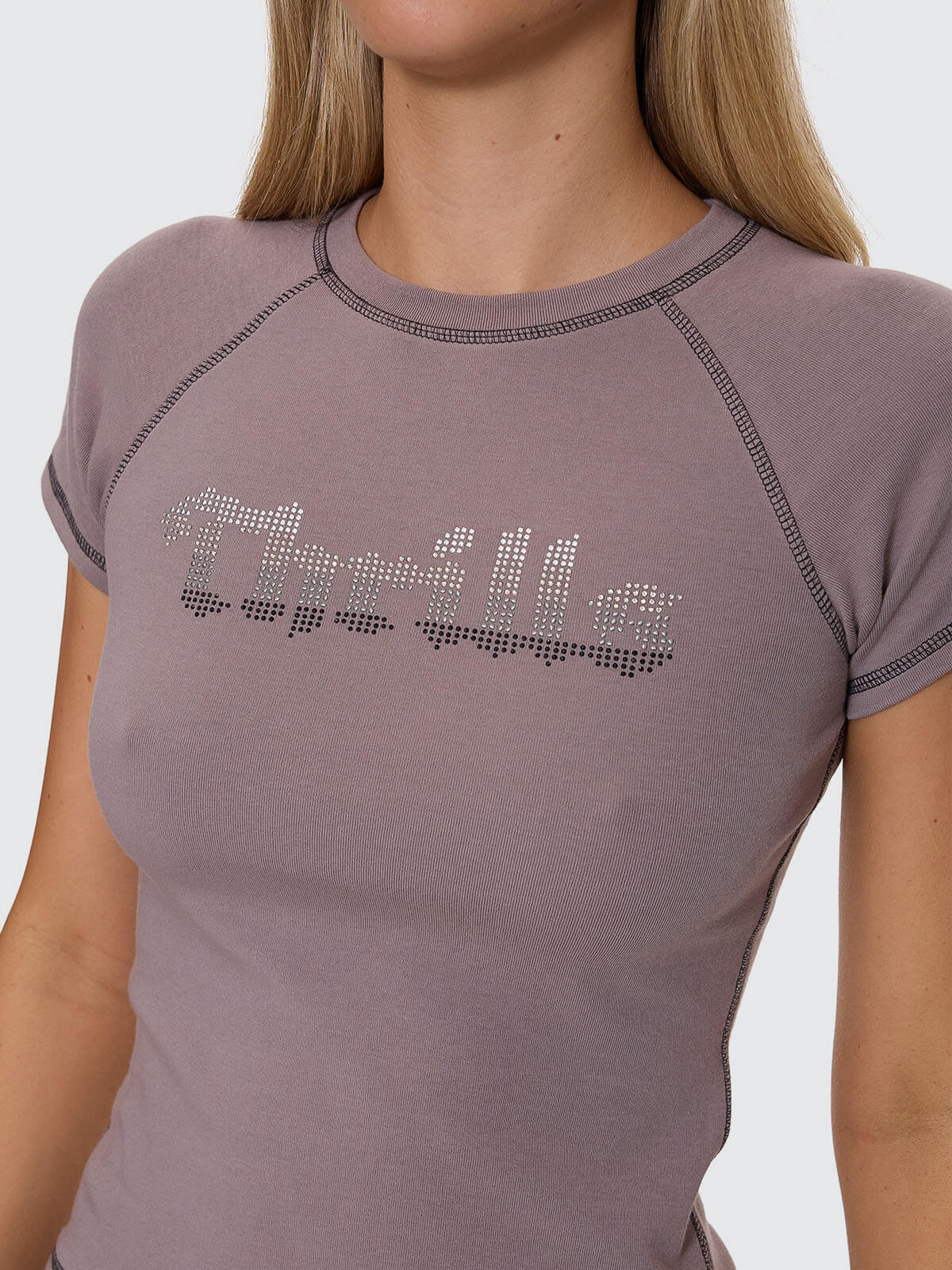 Glitch Studded Raglan Club Tee - Shroom 4