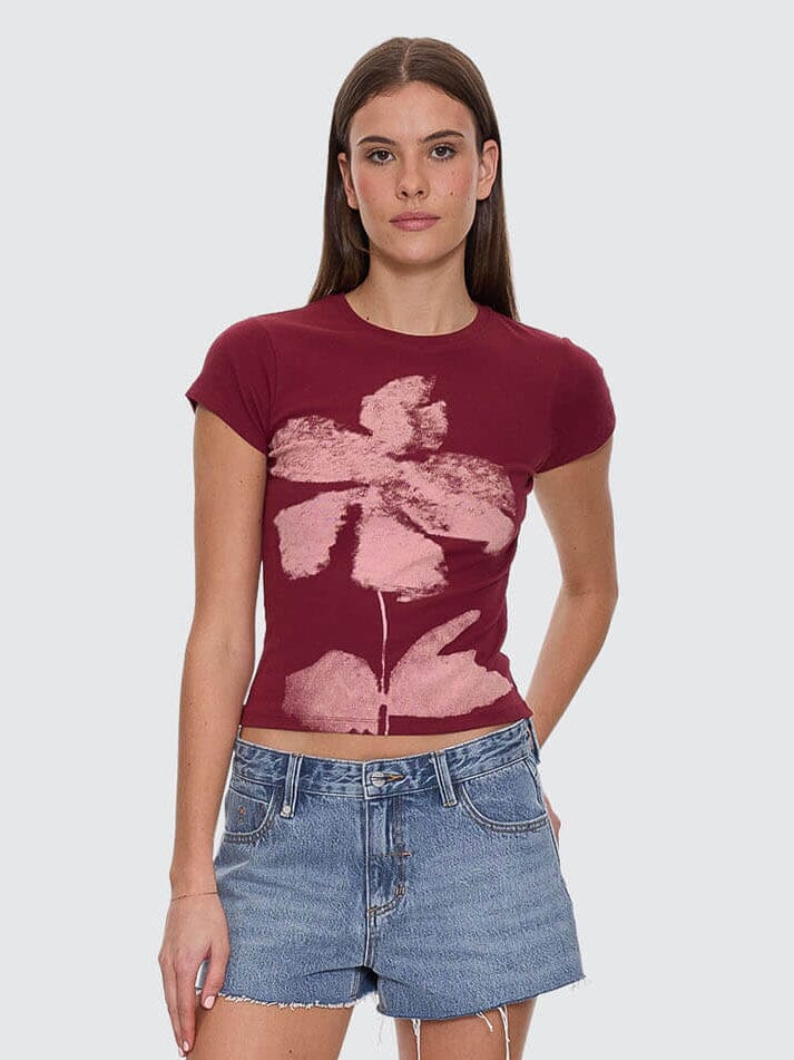 Full Bloom Club Tee - Pomegranate 4