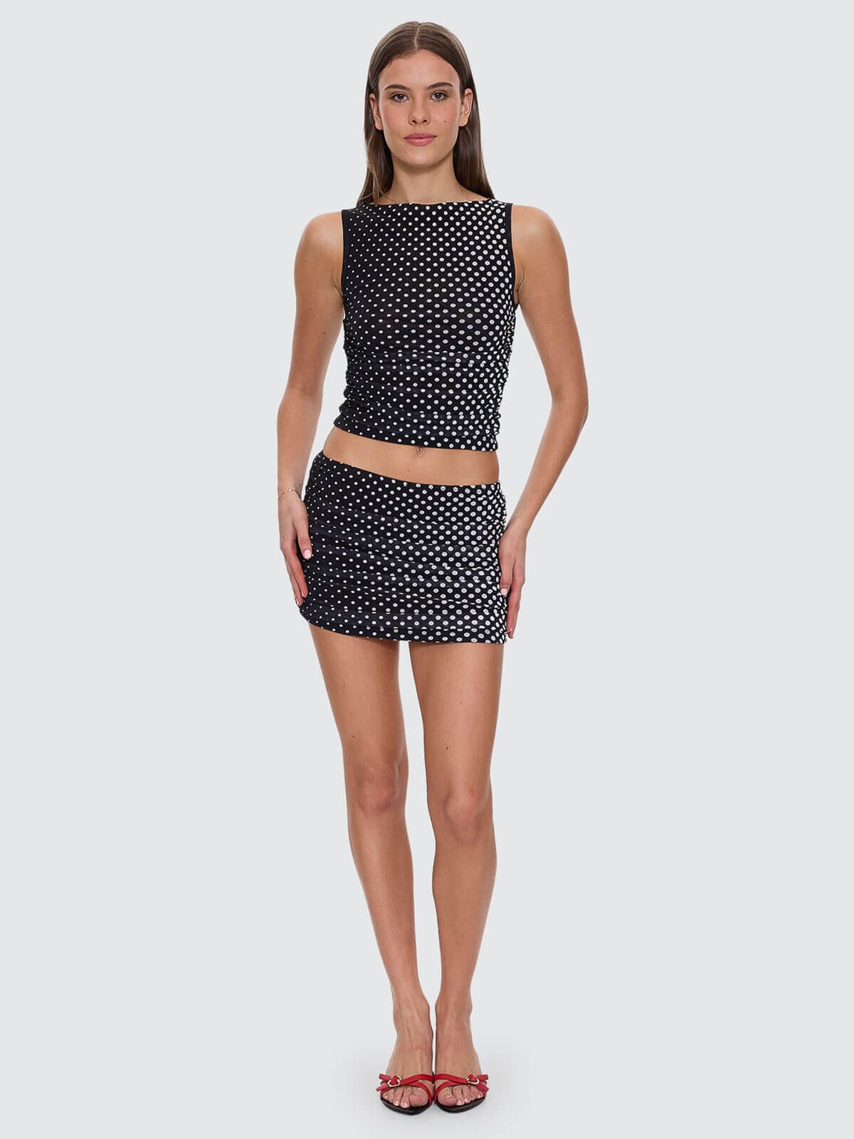 Disconnect Mesh Mini Skirt - Black 4