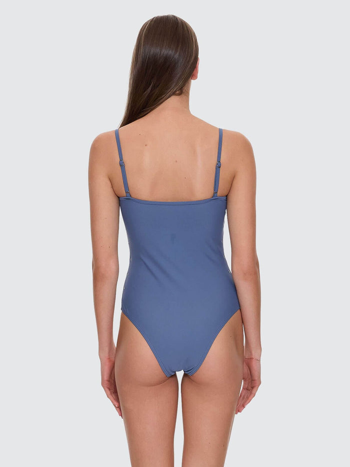 Living Easy Eyelet One Piece - Bluefin 4