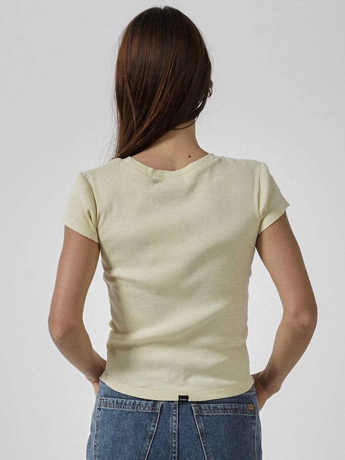 Between Two Thorns Cap Sleeve Tee - Sunlight