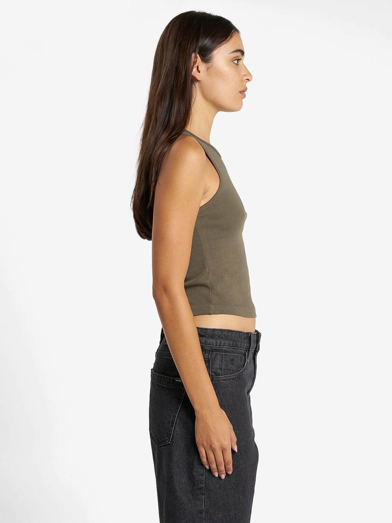 Thrills Workwear Curve Tank - Tarmac