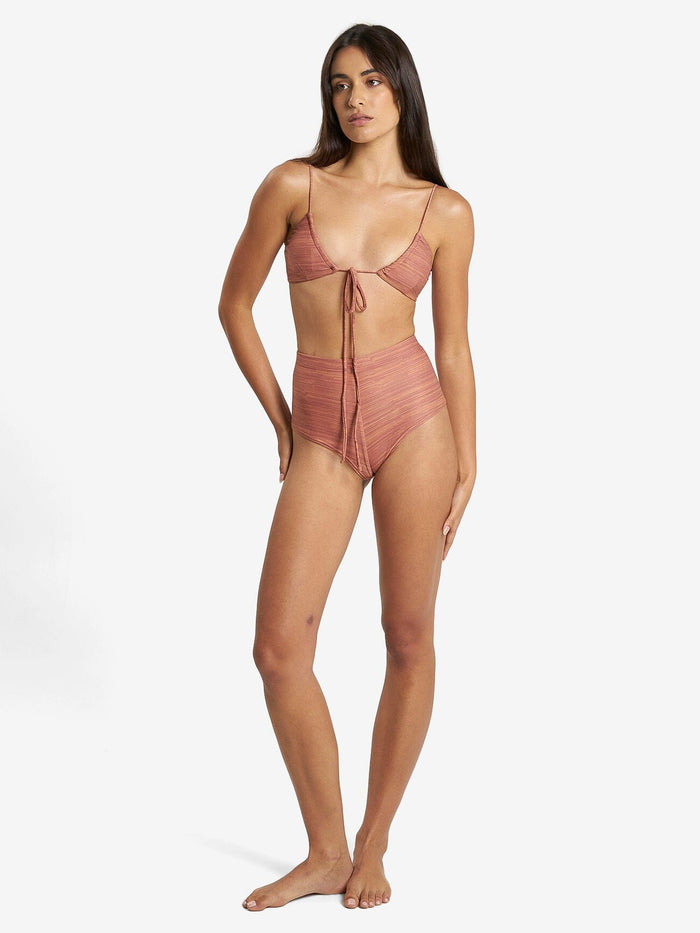 Elixer Gathered Bikini Top - Sundown