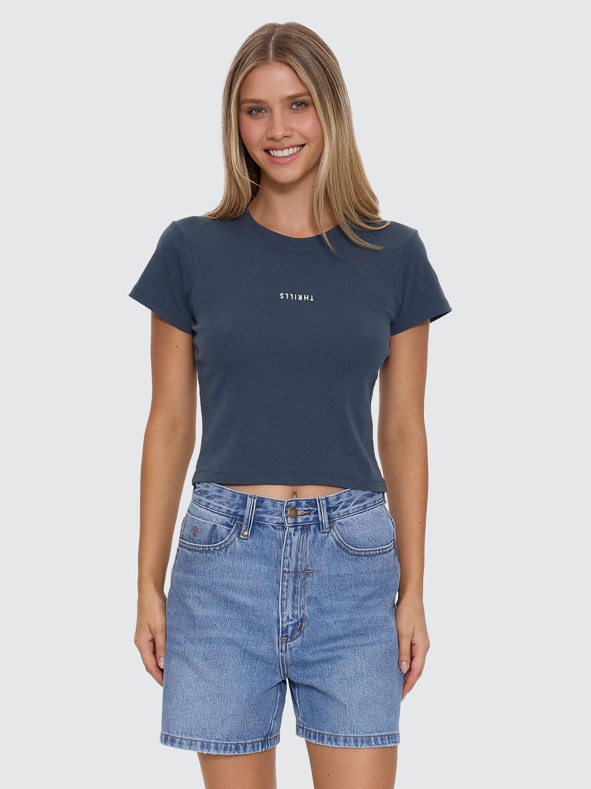 Minimal Thrills Mini Tee - Dark Slate 4