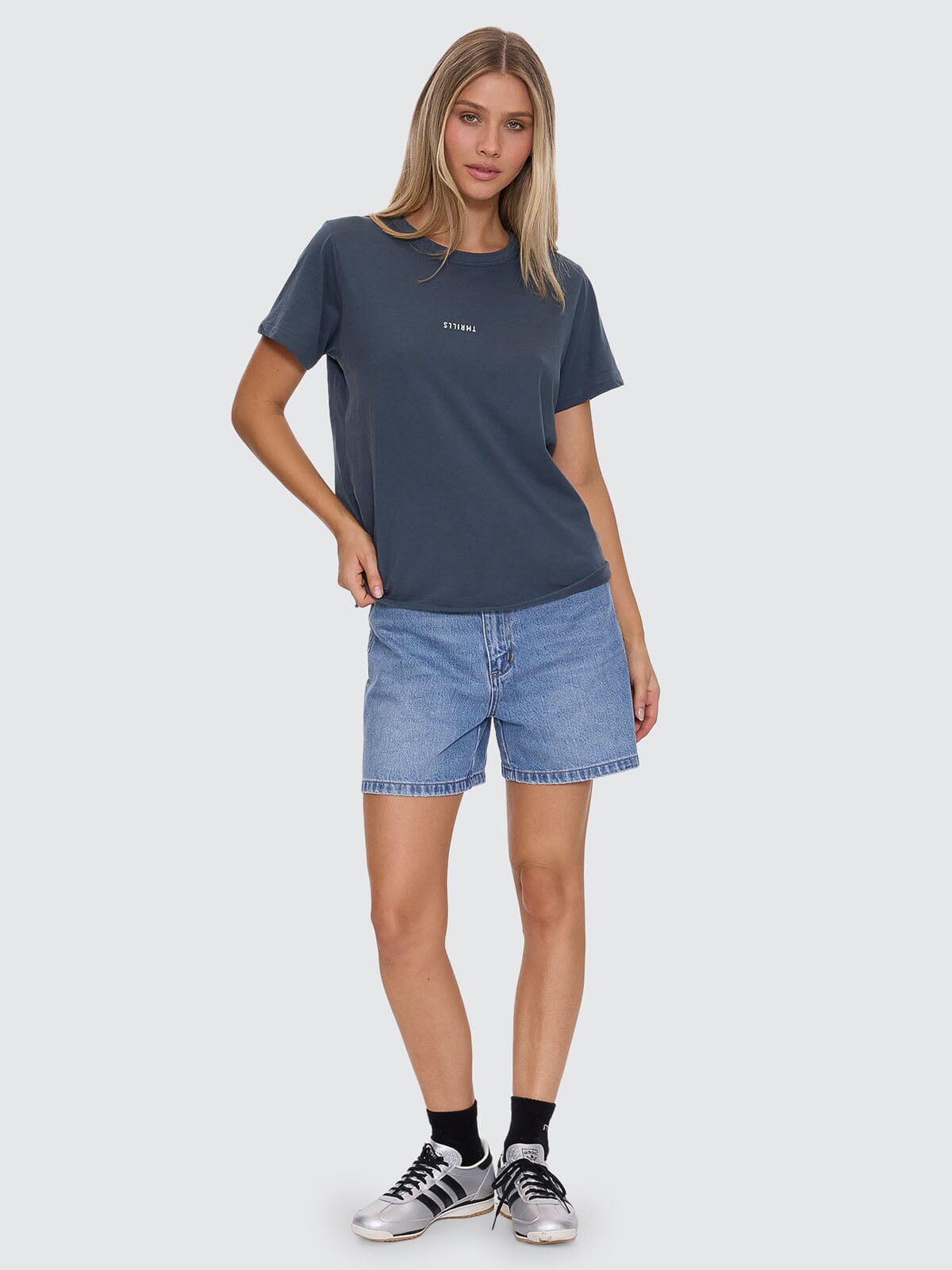 Minimal Thrills Relaxed Tee - Dark Slate 4
