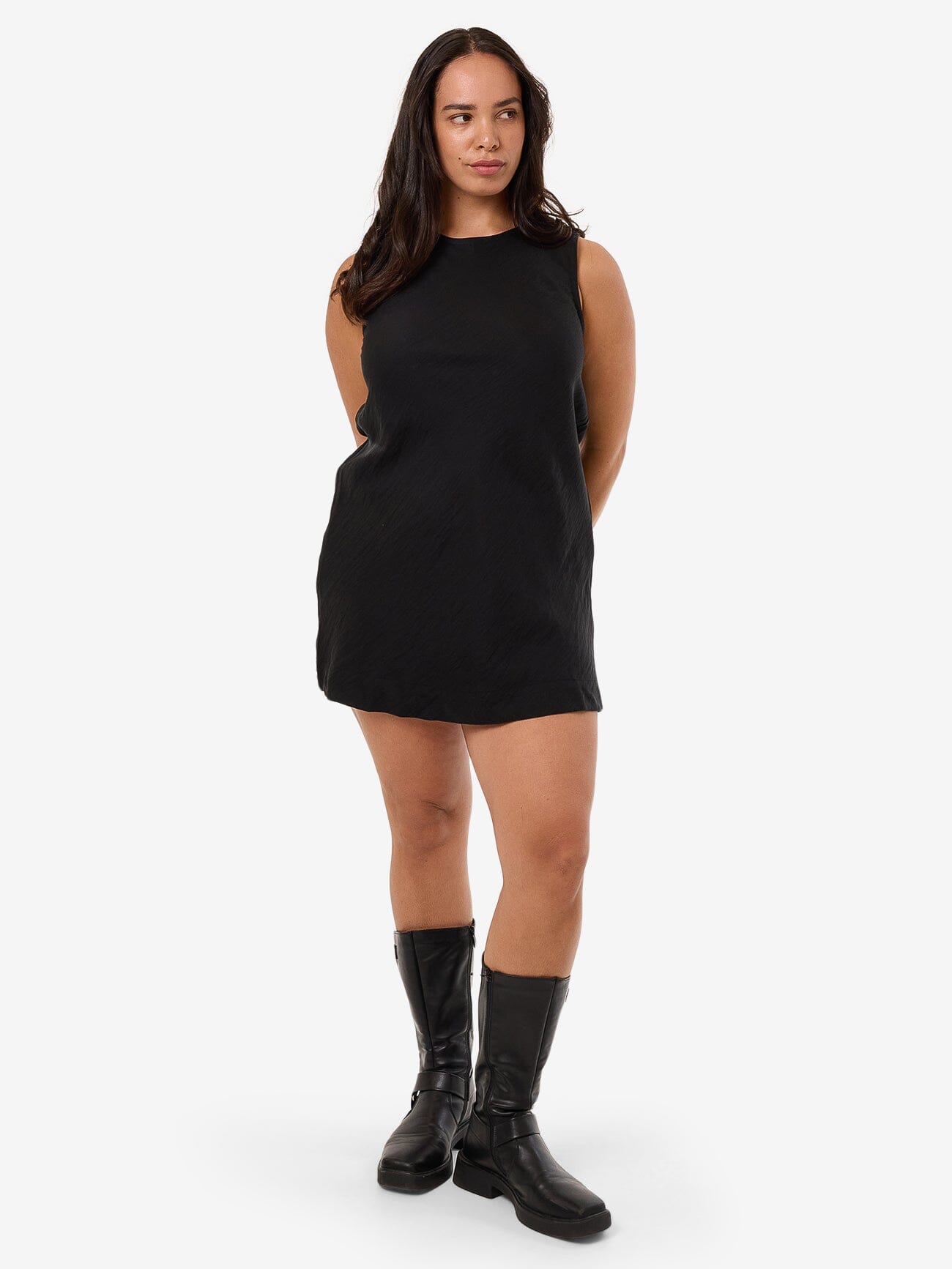 Ember Arianna Mini Dress in Black