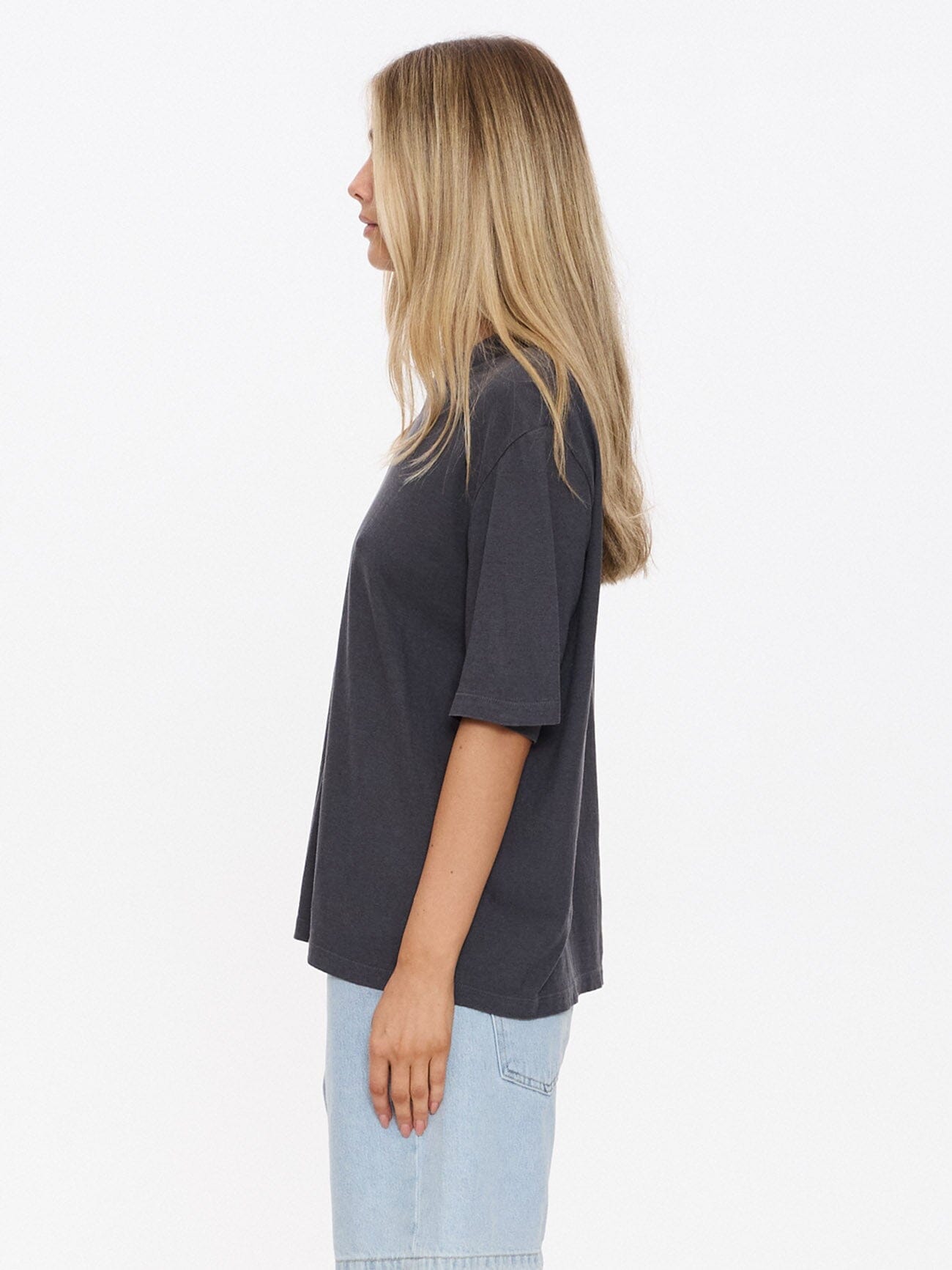 Hemp Square Tee - Ebony 4