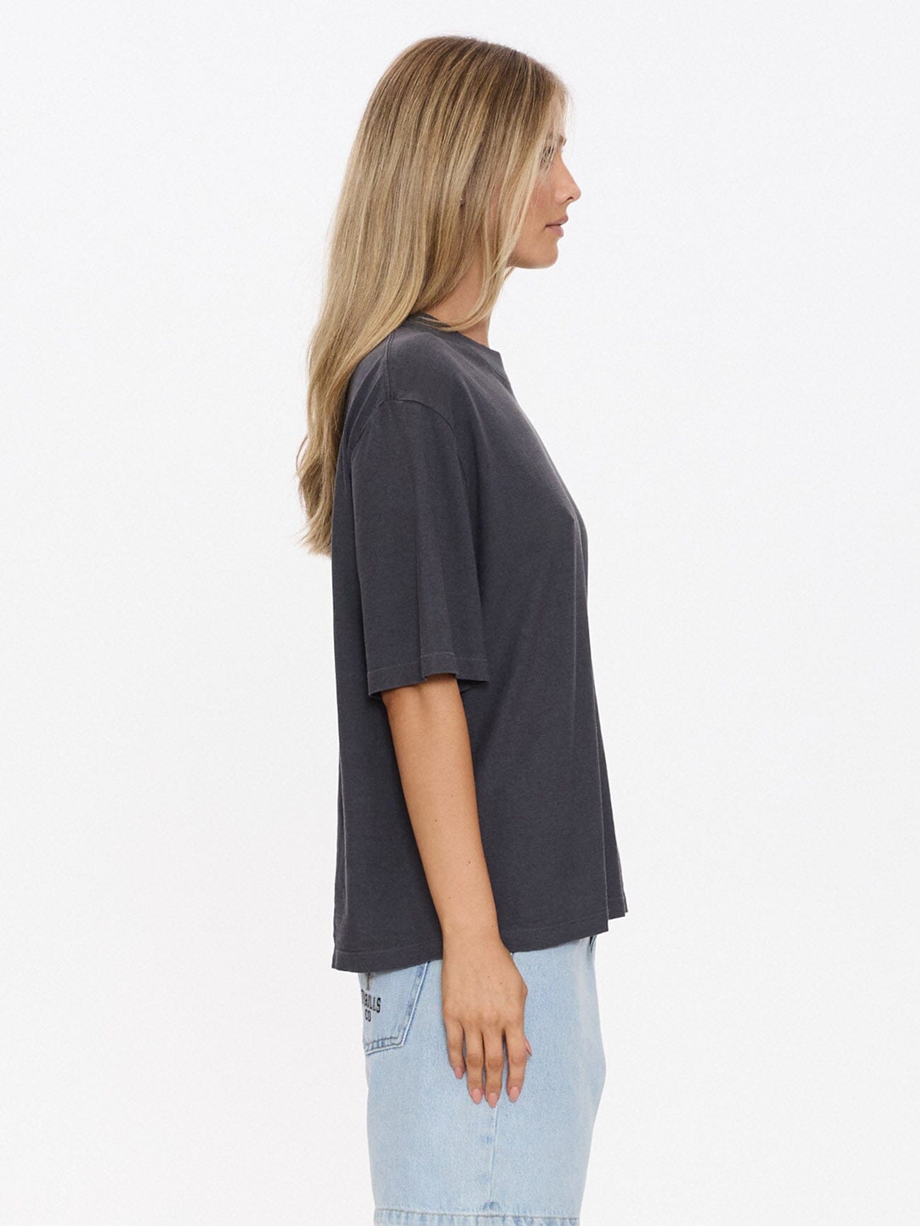 Hemp Square Tee - Ebony 4