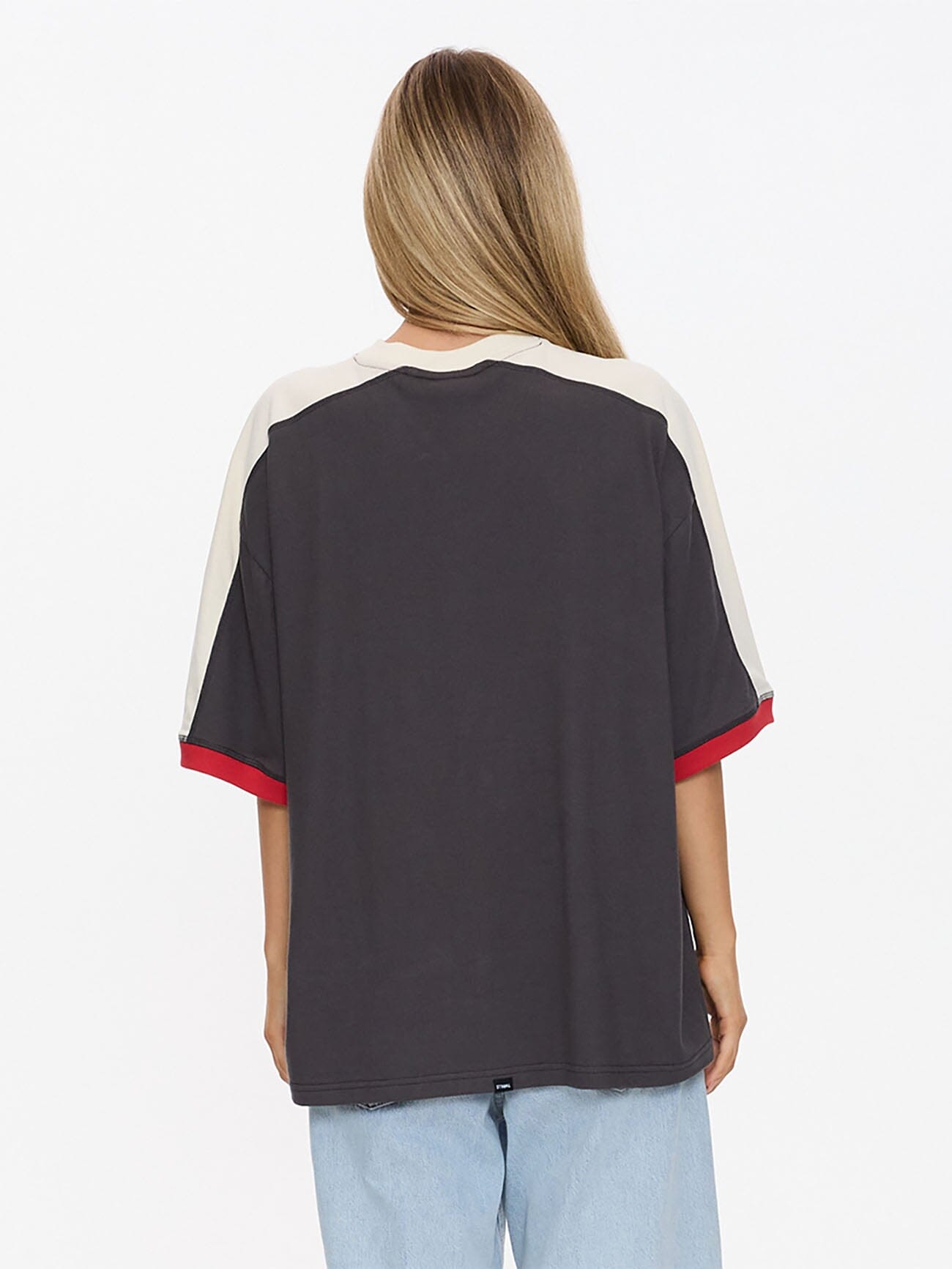 Speed Kills V-Neck Oversized Tee - Merch Black 4