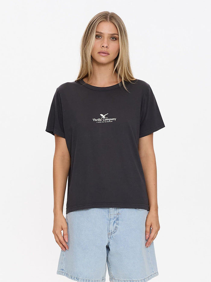 Haven For The Reckless Relaxed Tee - Dark Charcoal