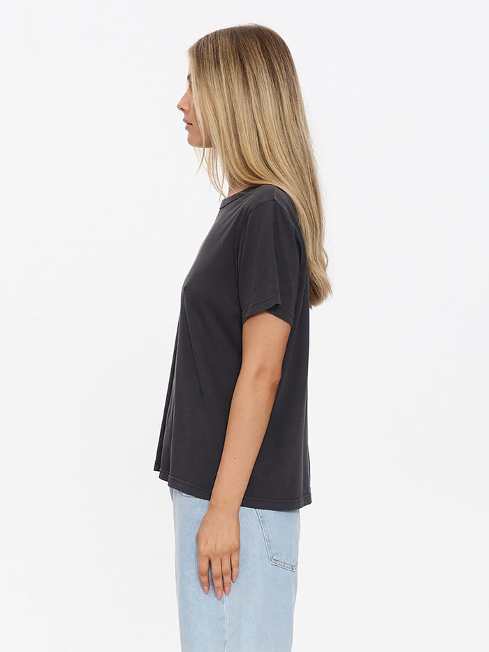 Haven For The Reckless Relaxed Tee - Dark Charcoal