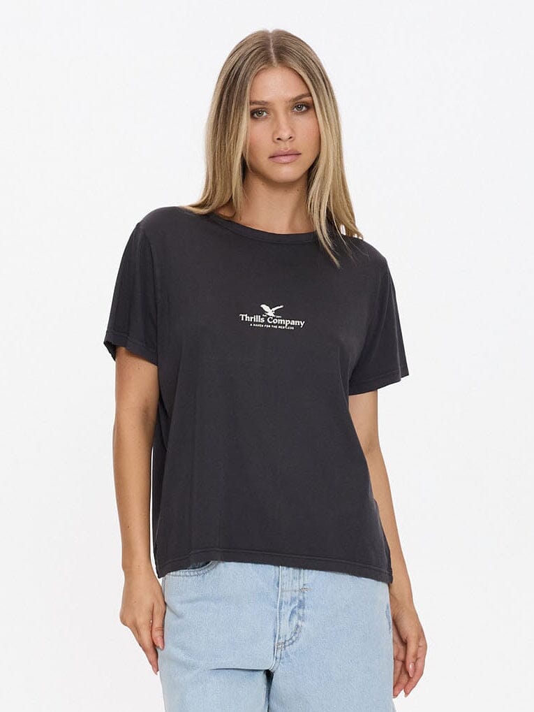 Haven For The Reckless Relaxed Tee - Dark Charcoal