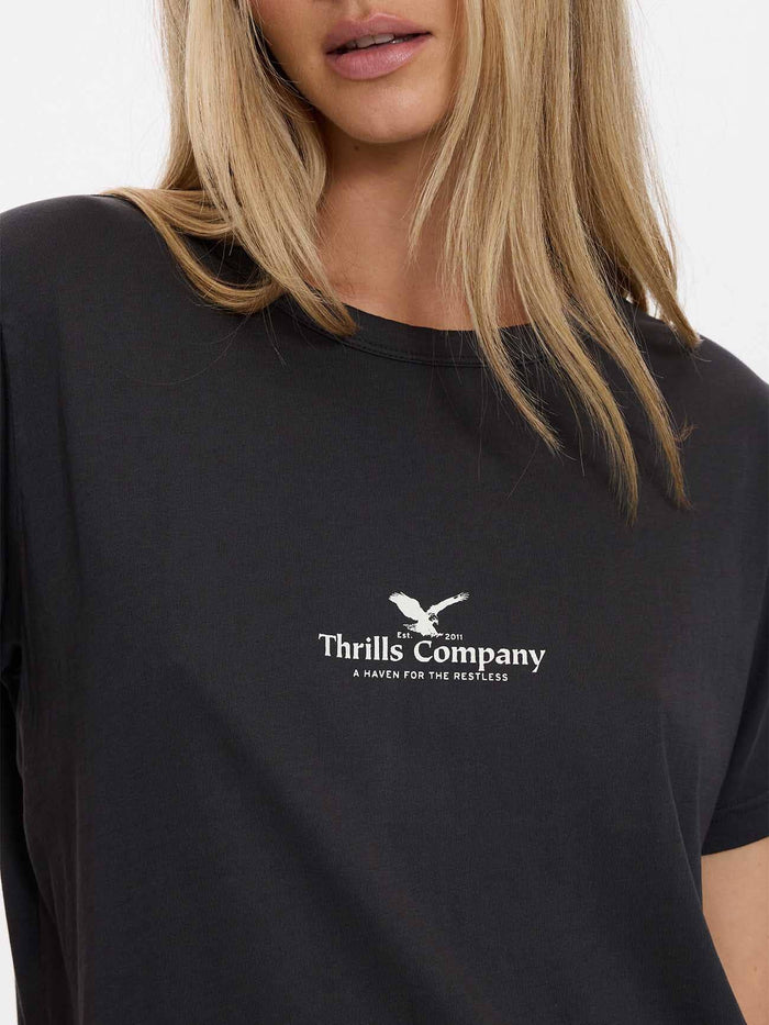 Haven For The Reckless Relaxed Tee - Dark Charcoal