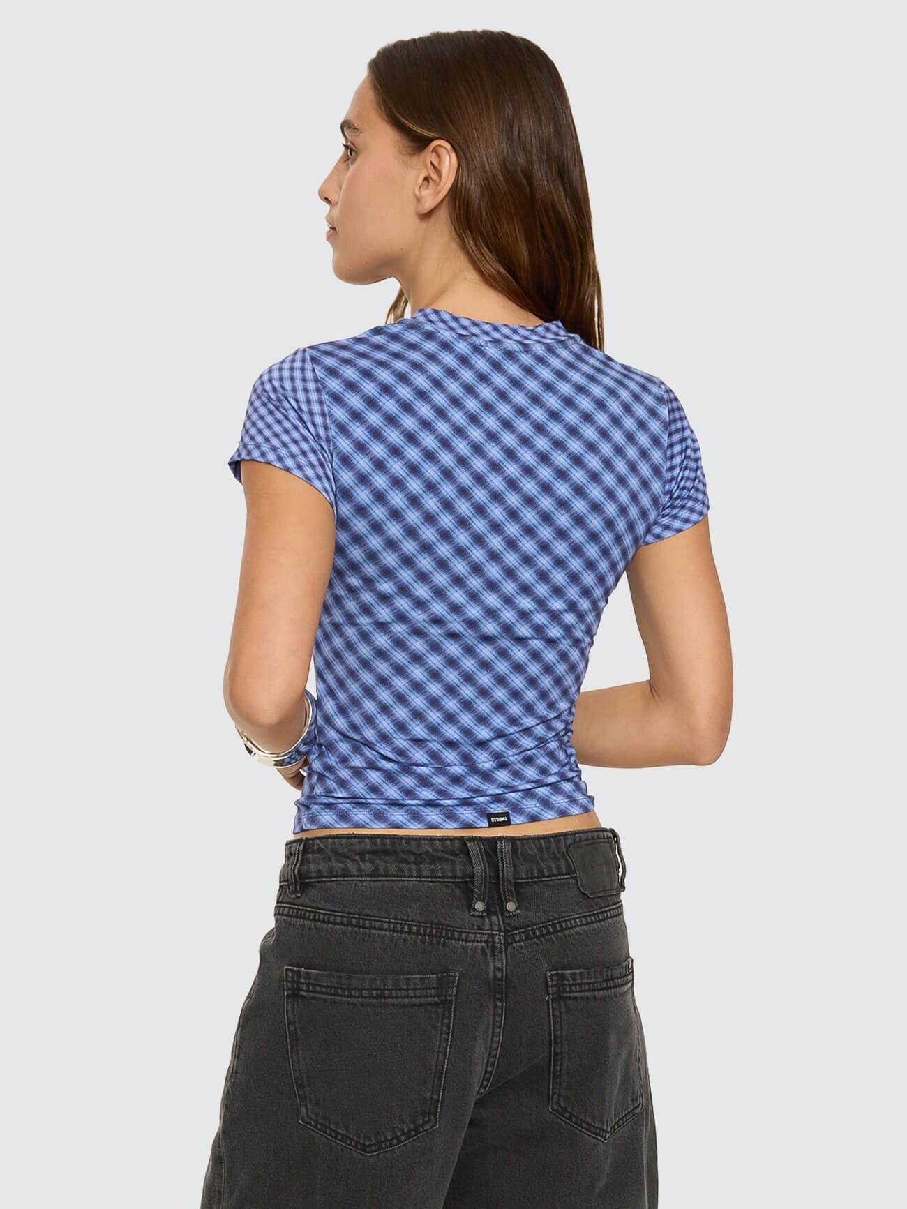 High Speed Check Panelled Club Tee - Guardian Navy 4