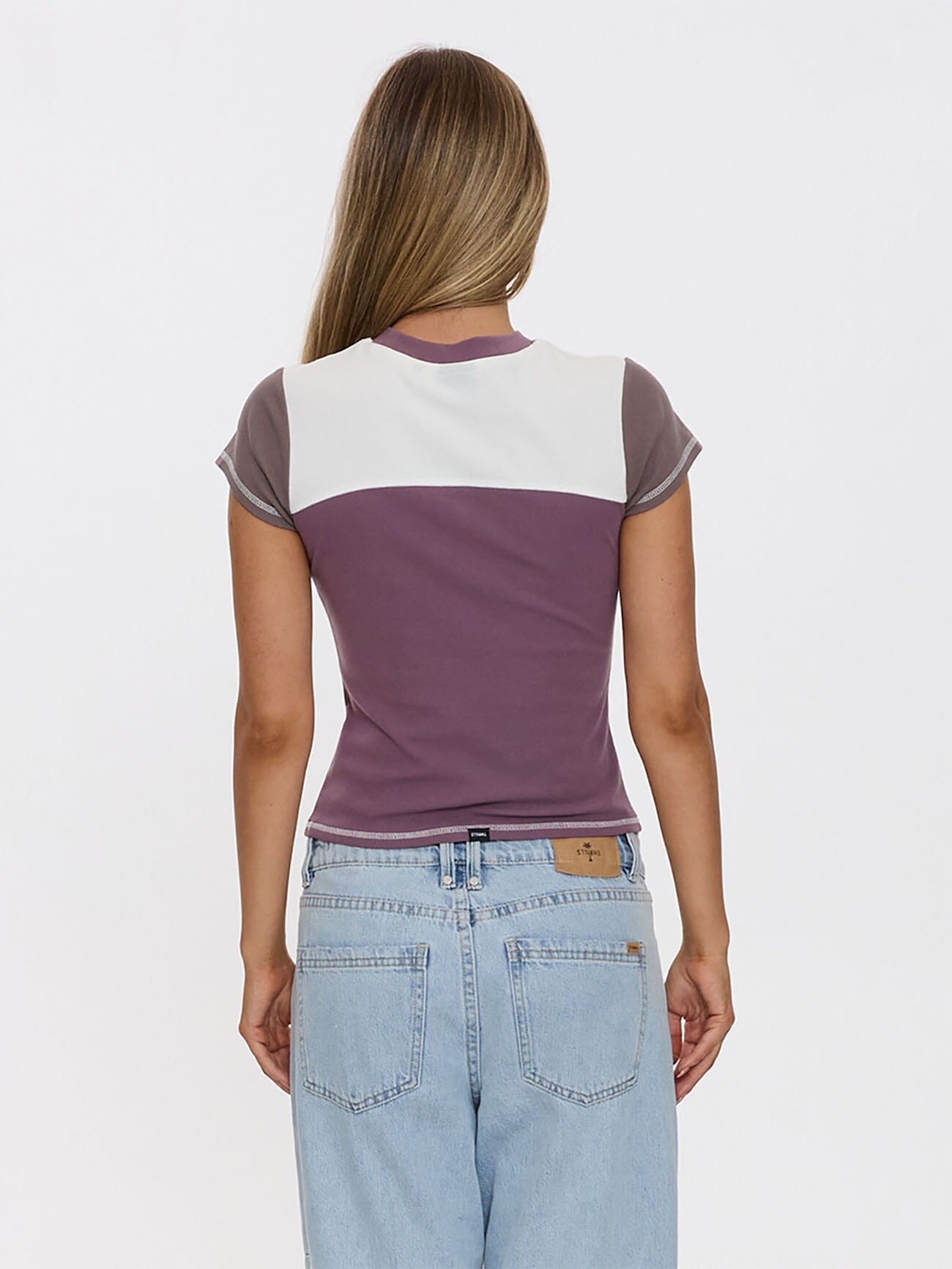 Break Point Panelled Club Tee - Vintage Mauve 4