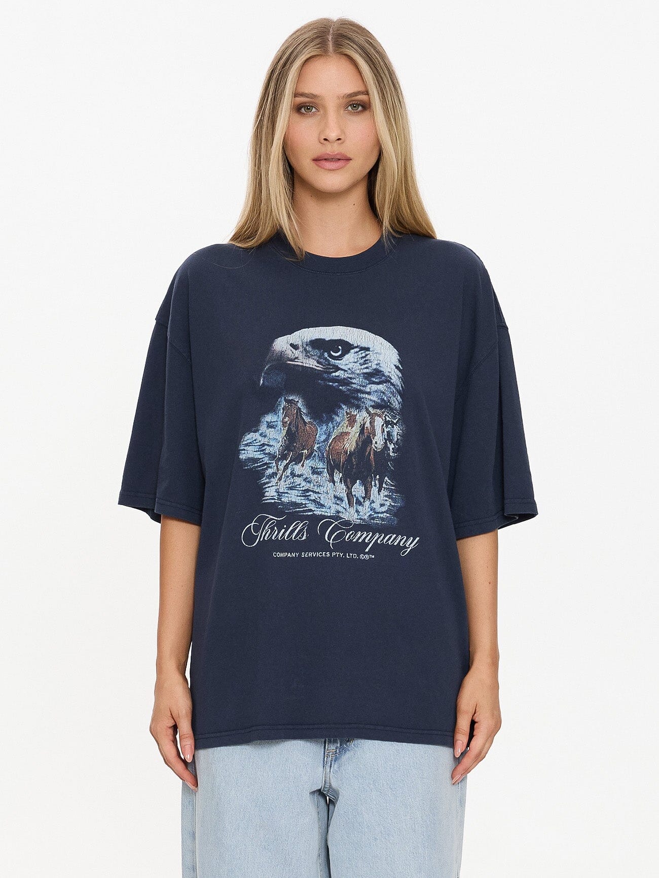 Superior Power Oversized Tee - Total Eclipse