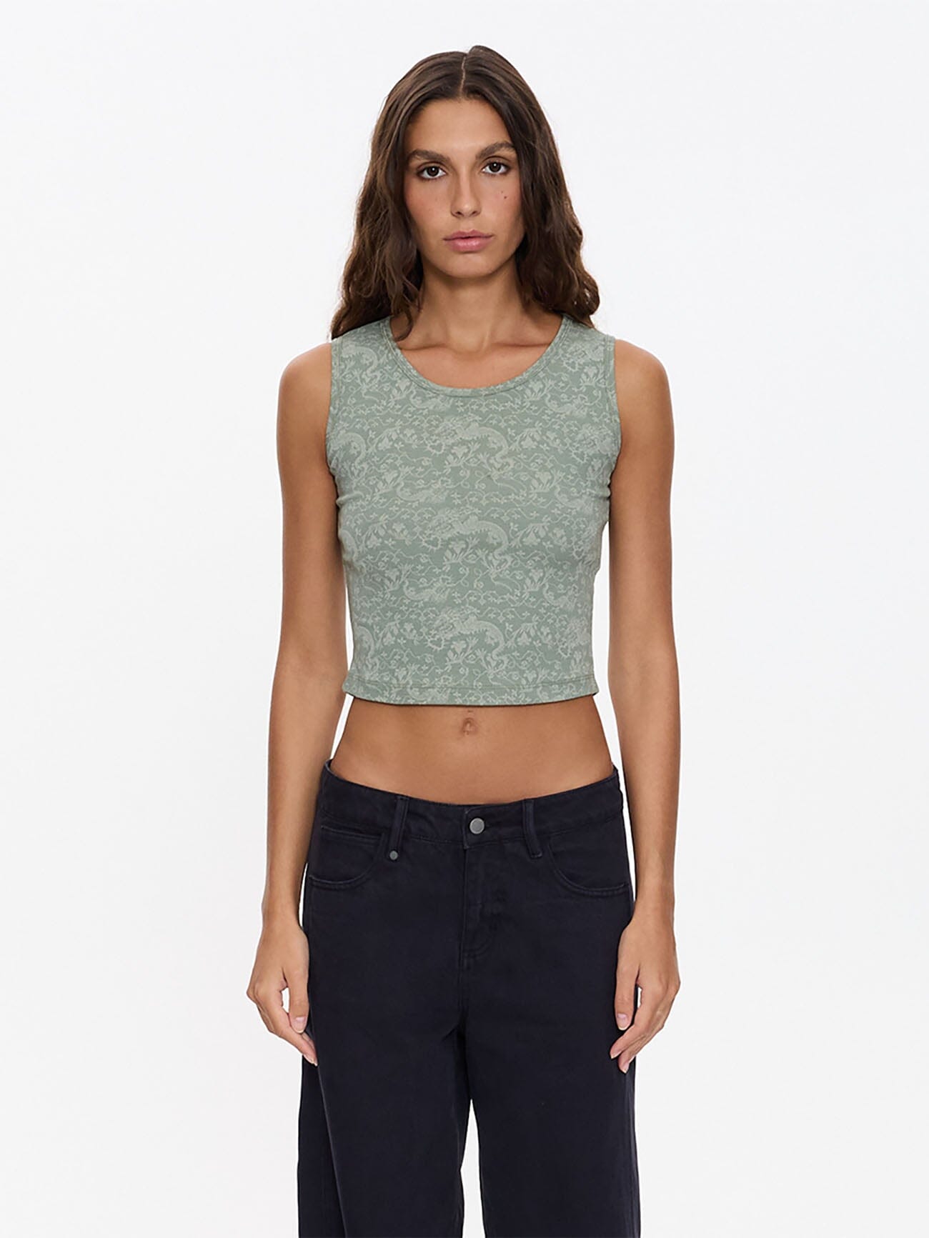 Speak No Evil Y2K Tank - Dirty Sage 4