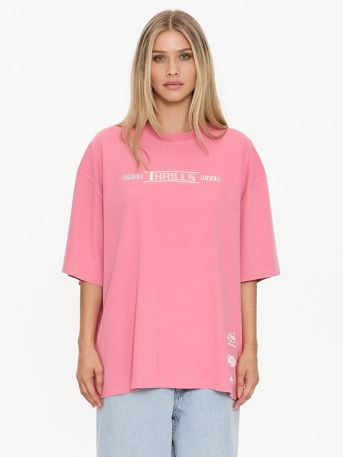 Speed Kills Oversized Tee - Gum