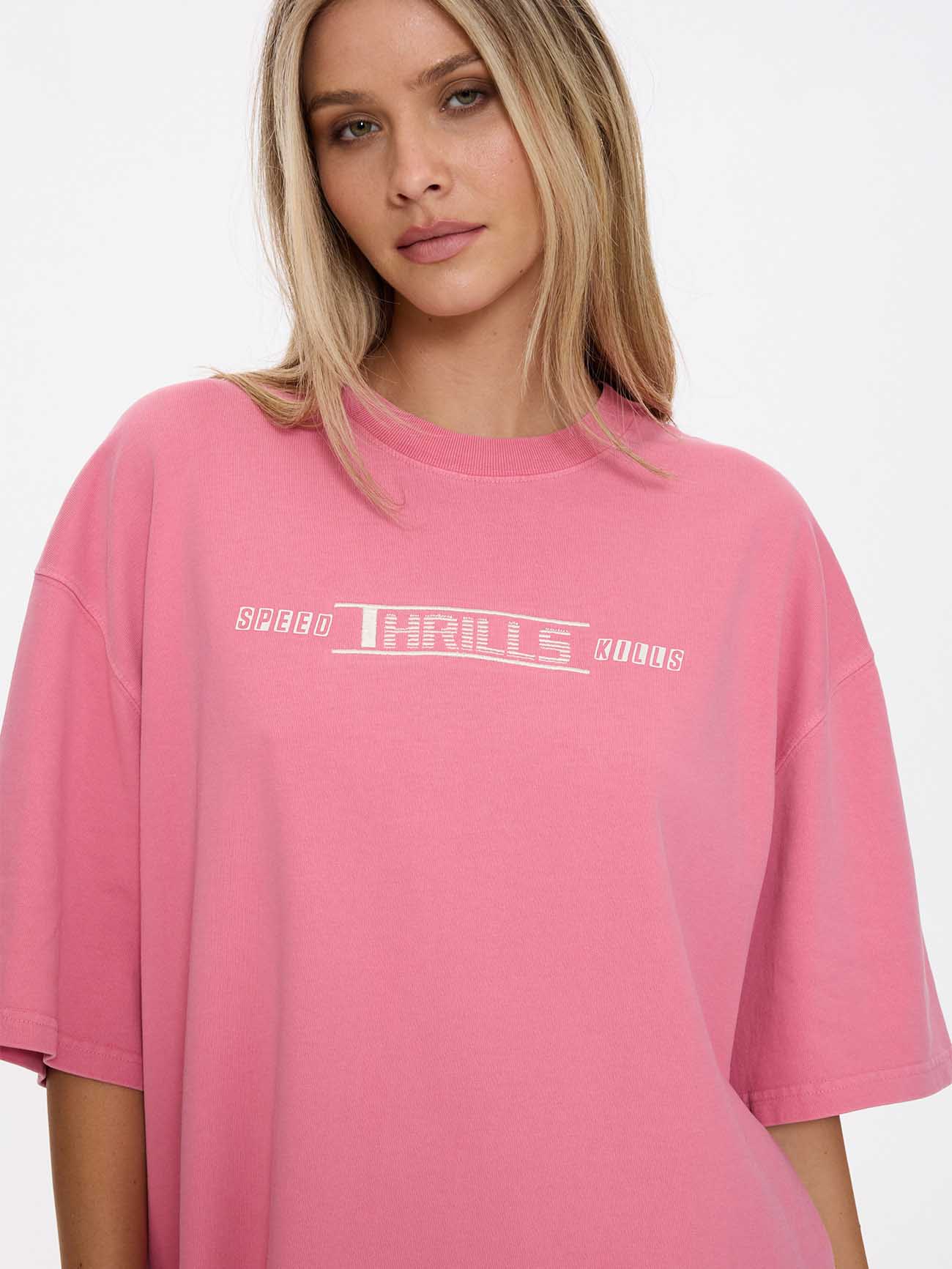 Speed Kills Oversized Tee - Gum