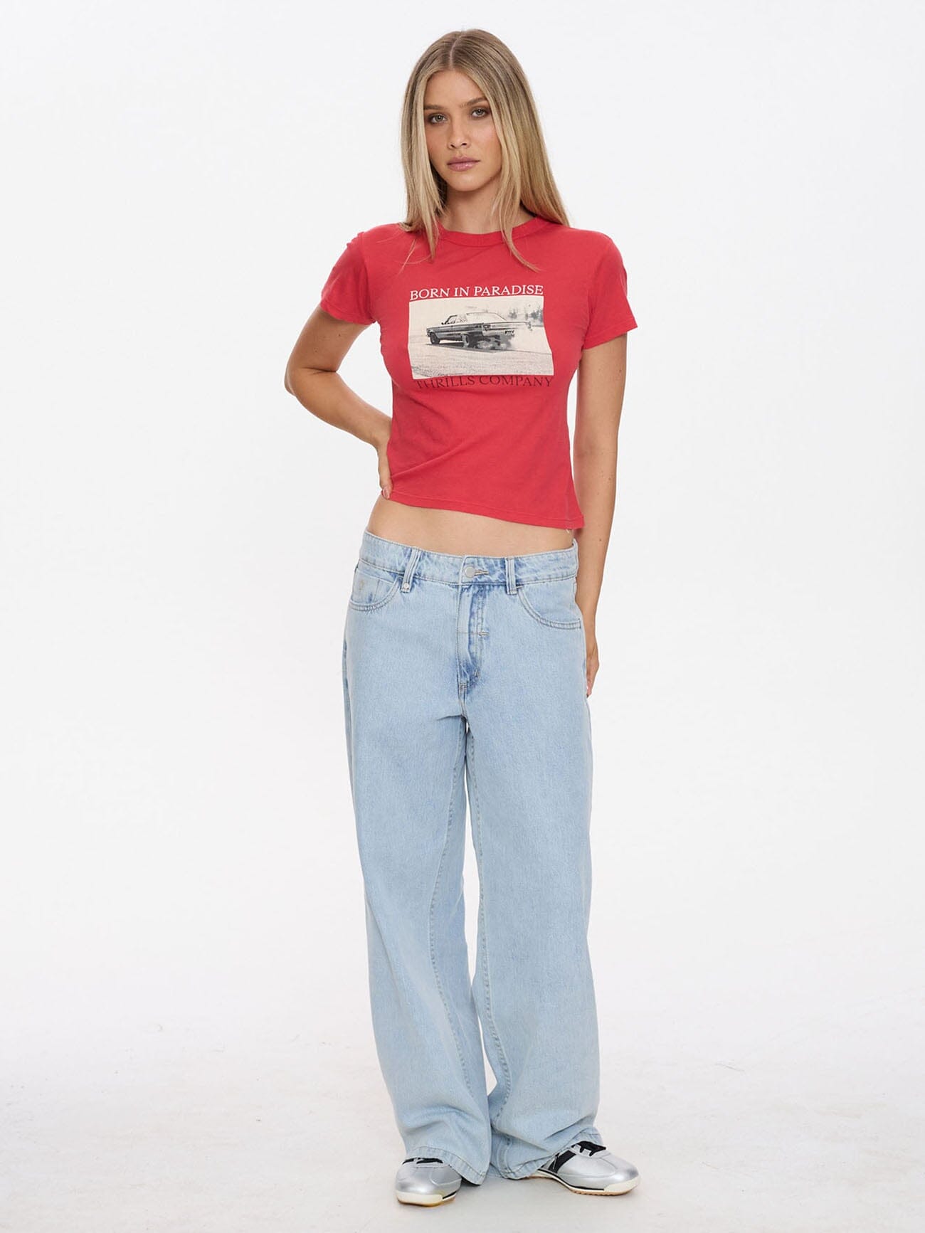 Metal And Dust Boy Tee - Flame Red 4