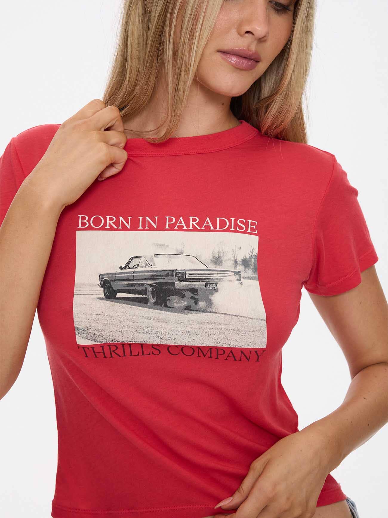 Metal And Dust Boy Tee - Flame Red 4