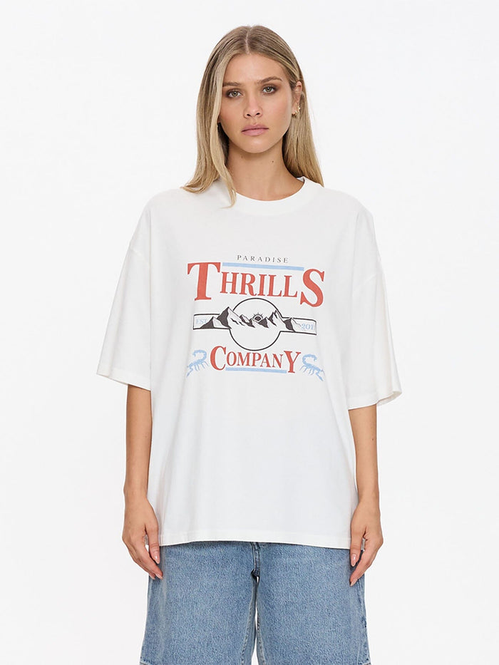 Touch The Sky Oversized Tee - Dirty White 4