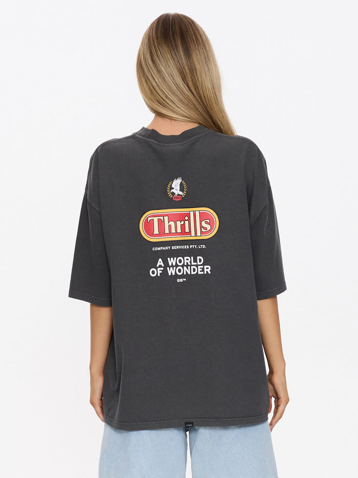 World Of Wonder Oversized Tee - Merch Black 4
