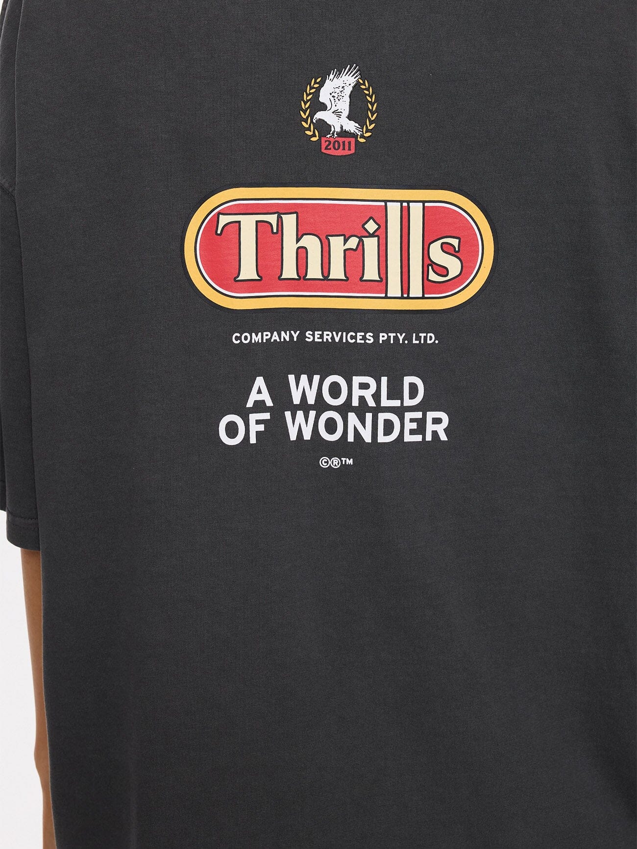 World Of Wonder Oversized Tee - Merch Black 4
