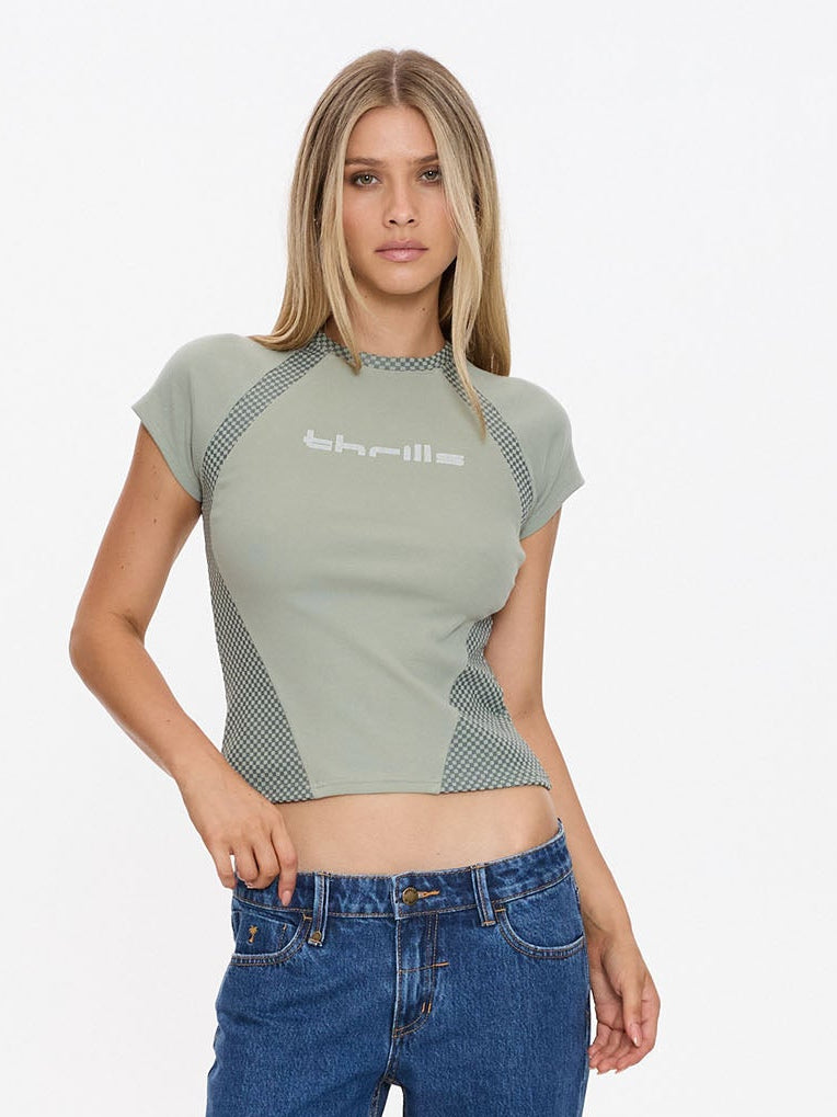 For The Win Raglan Club Tee - Dirty Sage 4