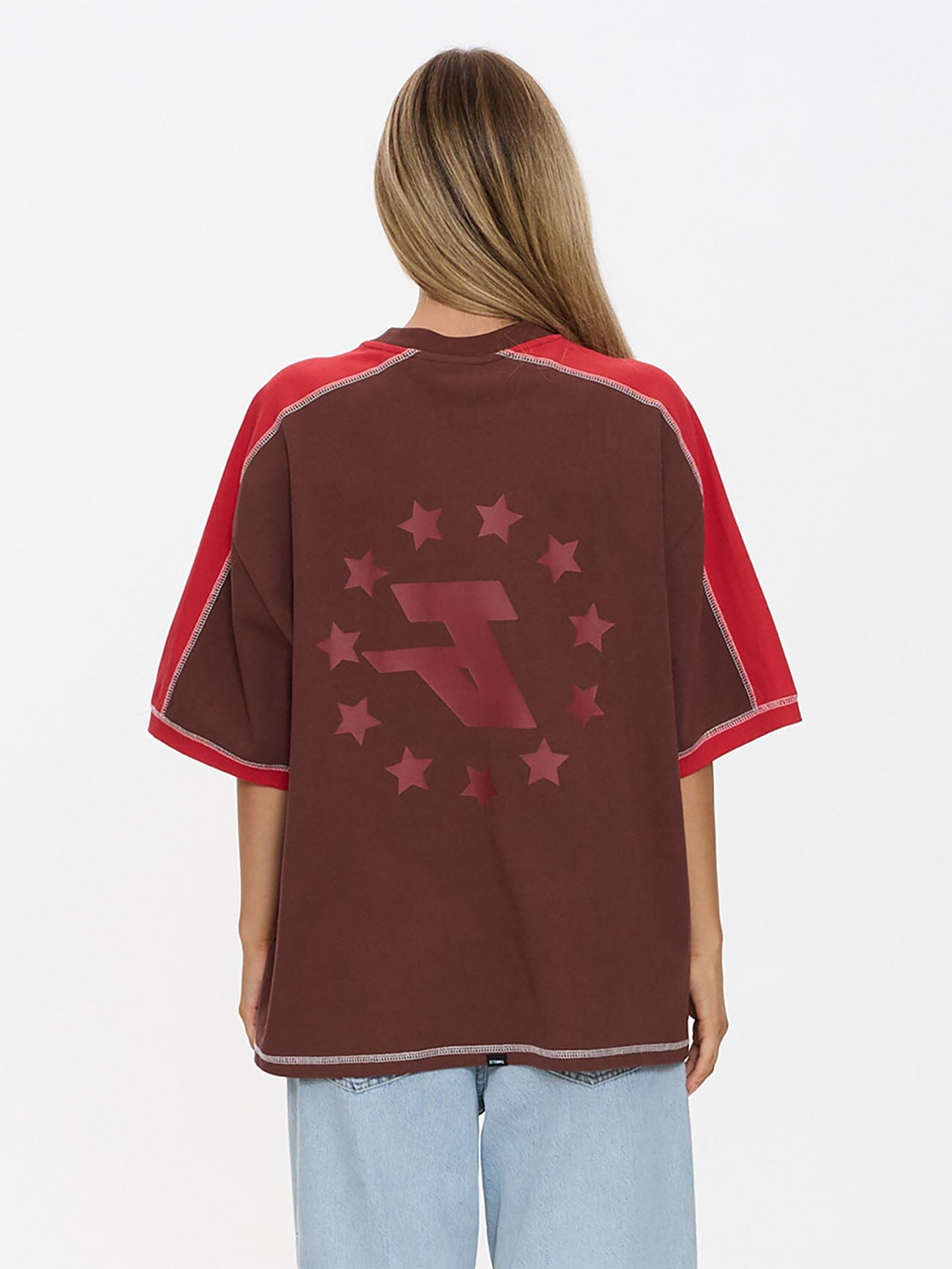 Hot Shot Panelled Oversized Tee - Acorn 4