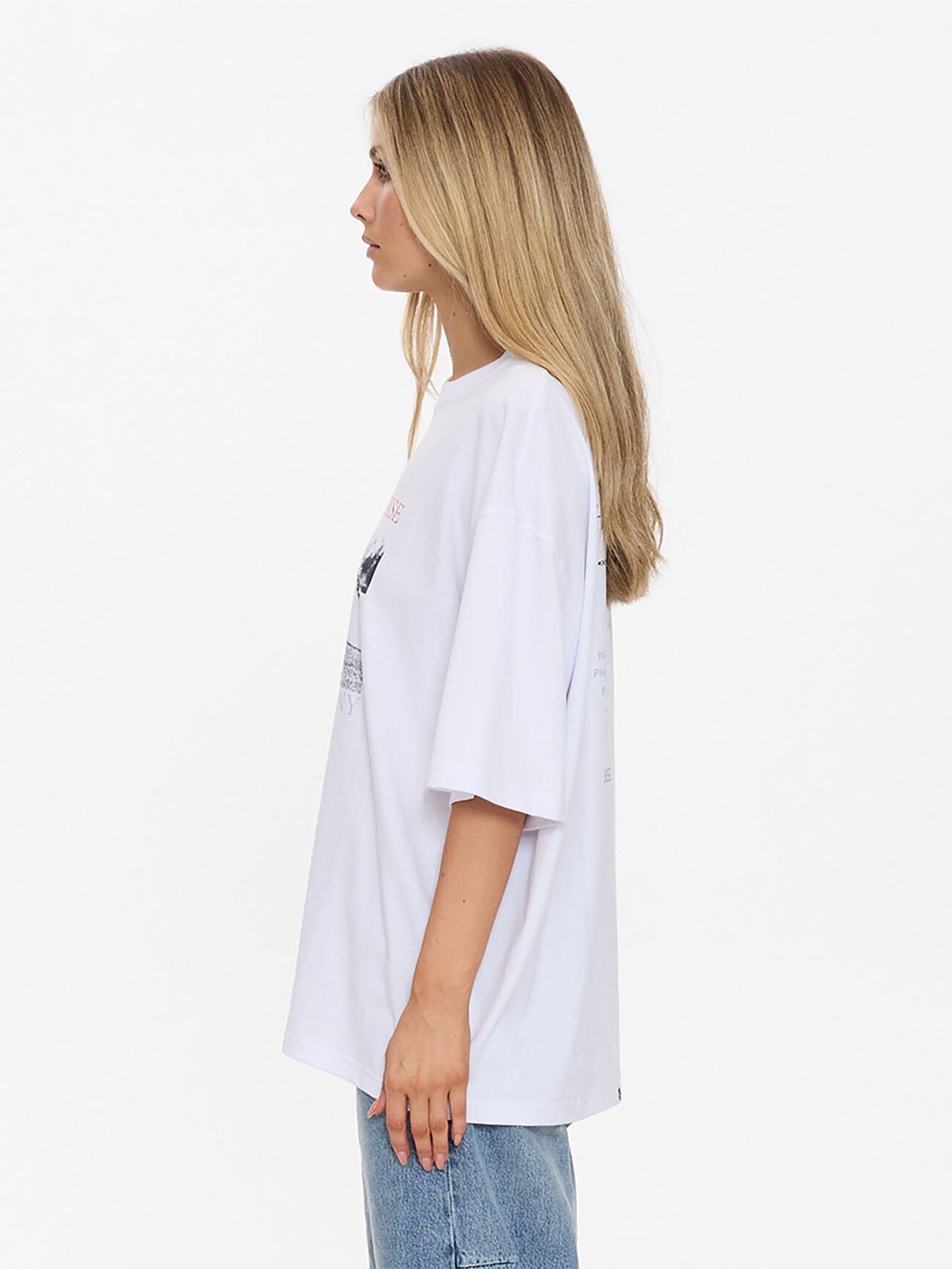 Metal And Dust Oversized Tee - White 4