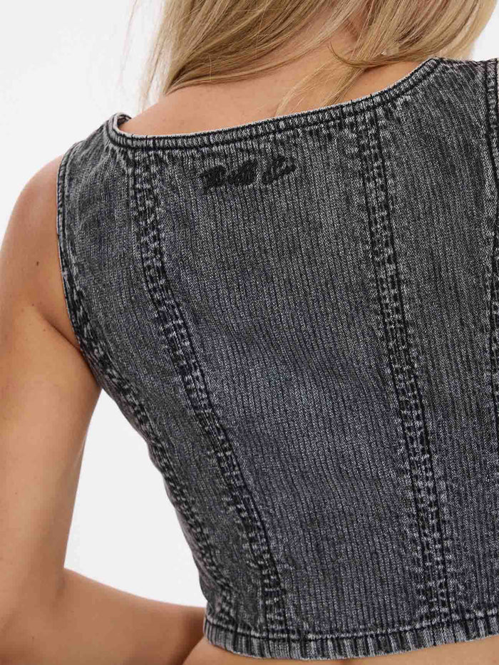 Good Intentions Denim Top - Smoked Rib 4