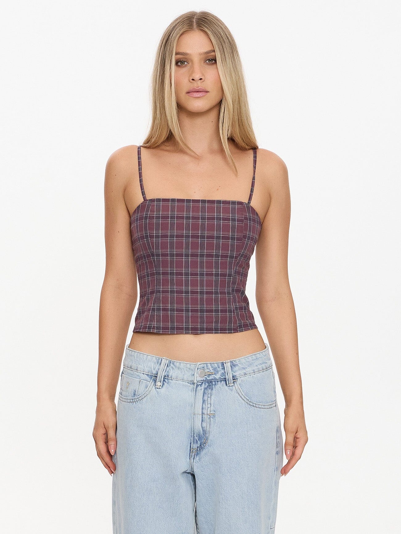 Almighty Check Top - Vintage Mauve 4