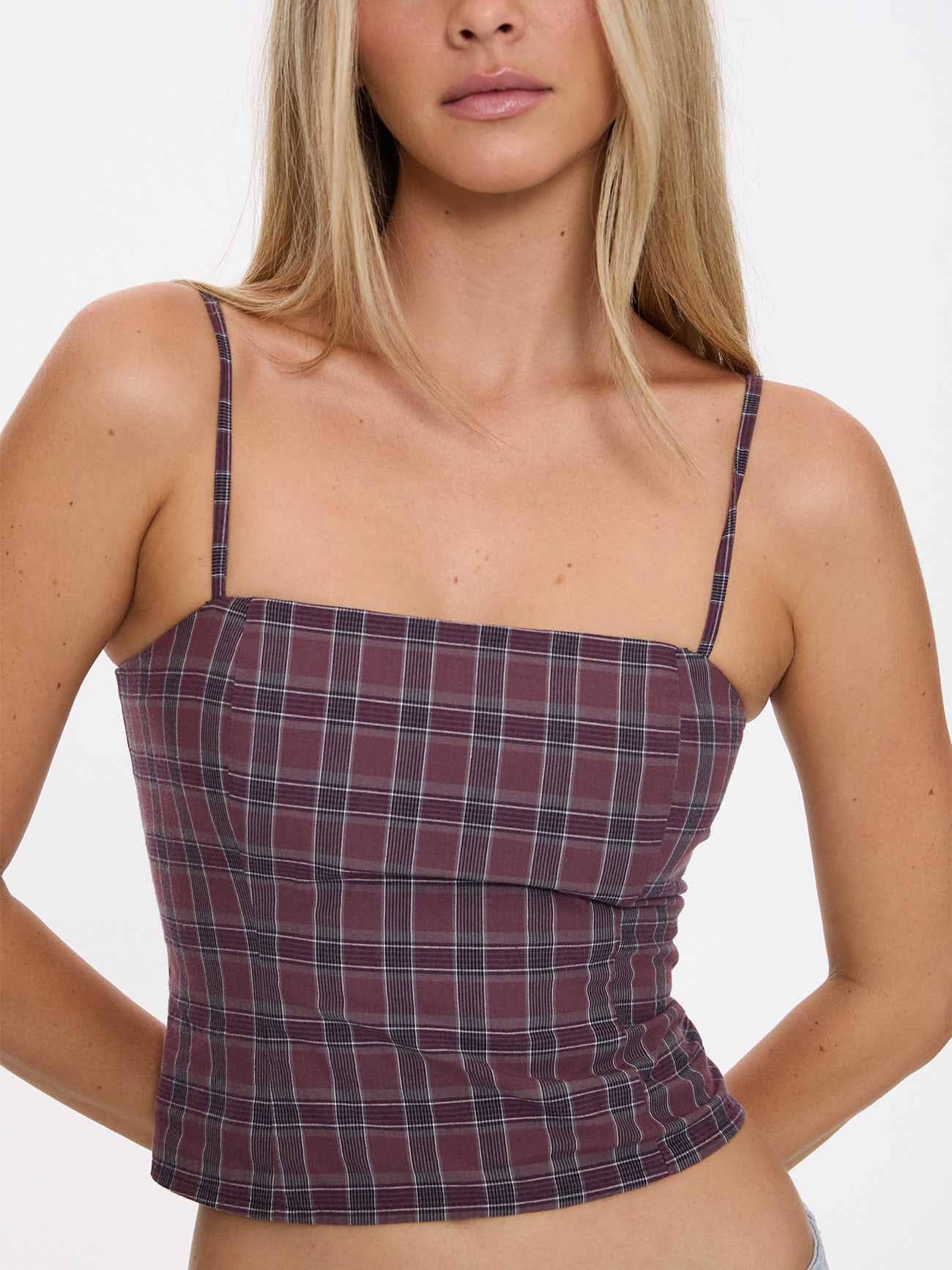 Almighty Check Top - Vintage Mauve 4