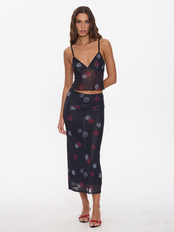 Perfect Illusion Mesh Top - Black 4